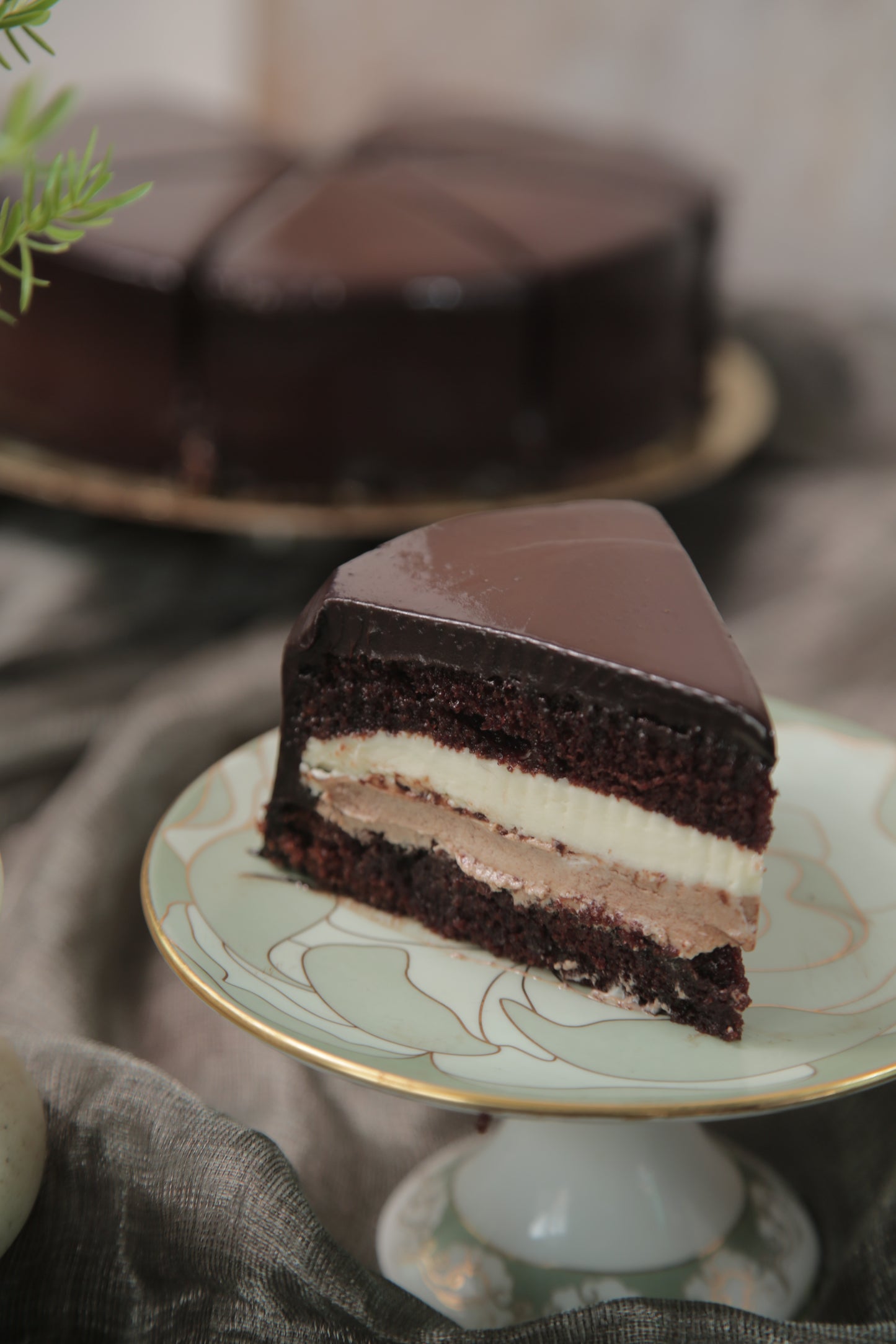 Triple Chocolate Cake - Tuxedo Cake Pastry