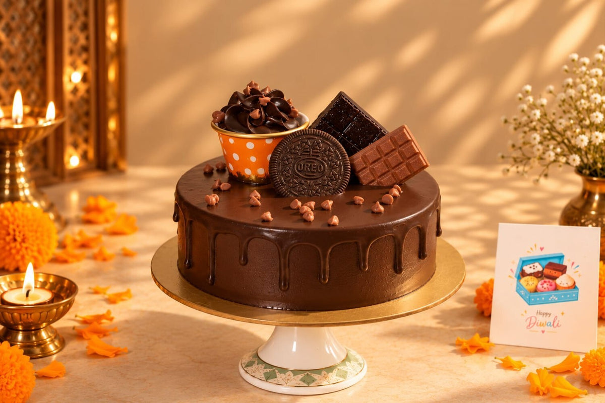 Triple Threat Chocolate Truffle Cake Diwali Special