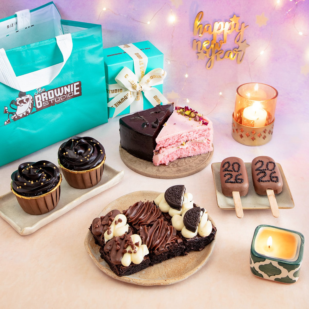 Joyful New Year Gift Hamper Bag