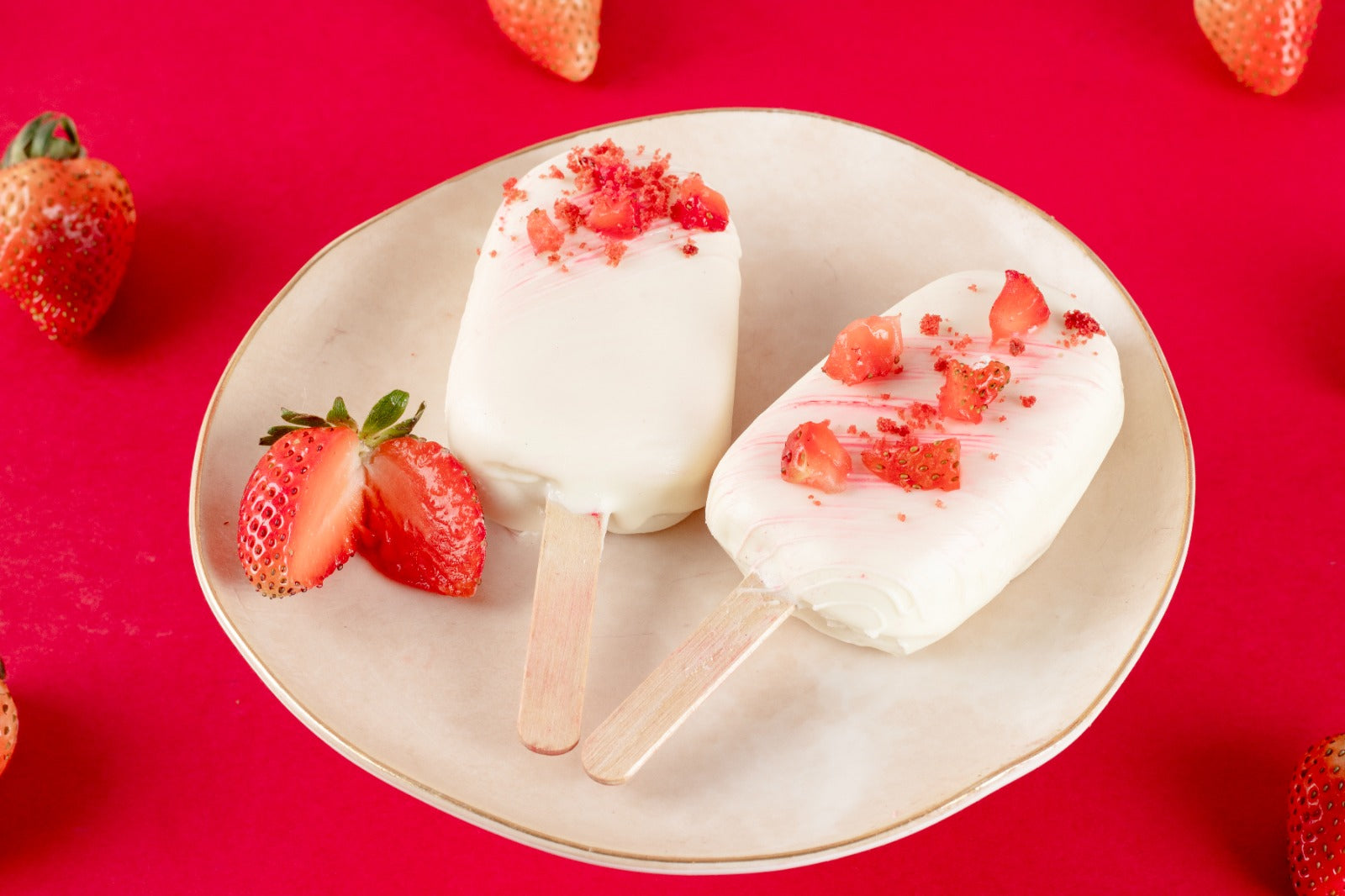 Strawberry Cakesicle