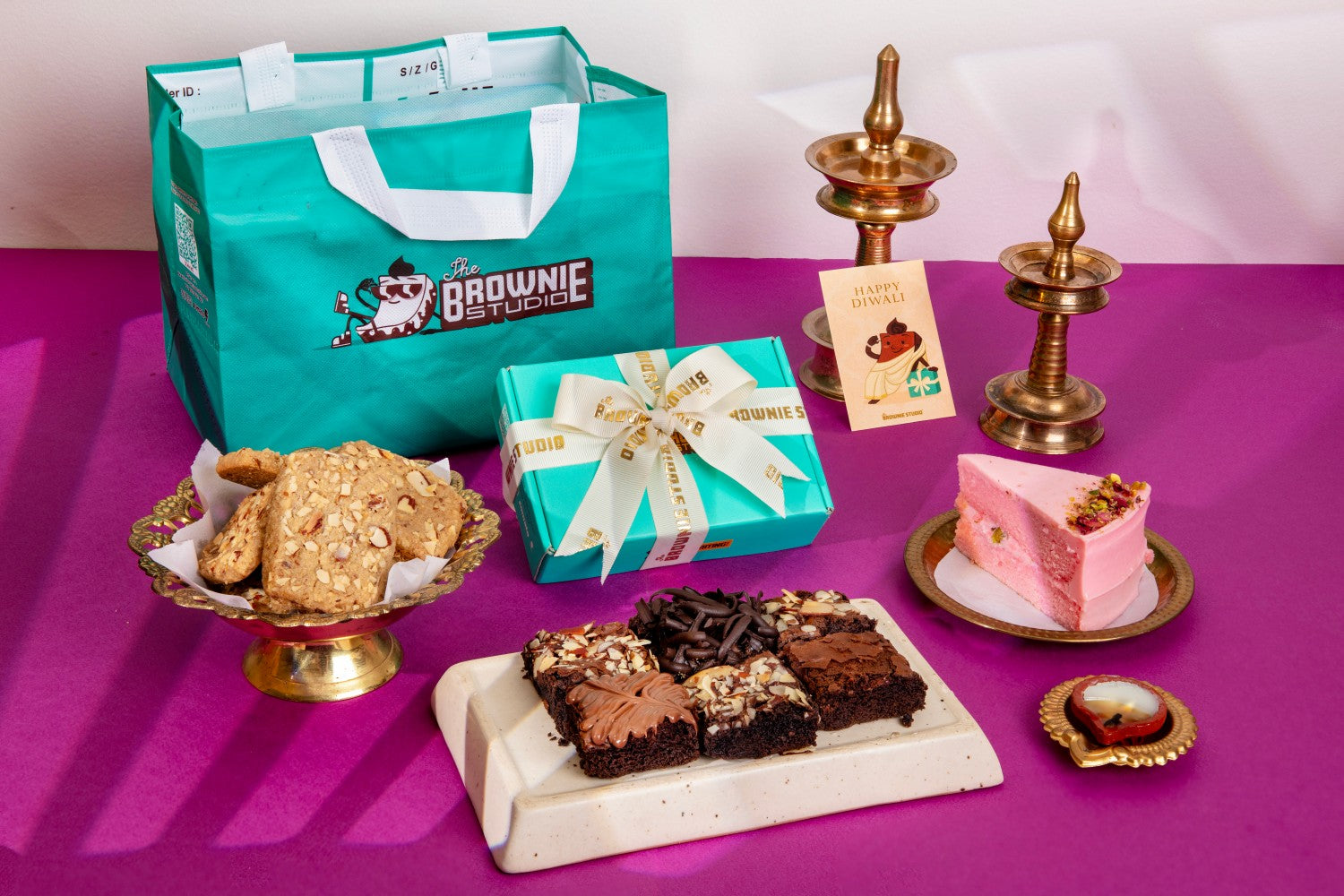 Silver Diwali Special Gift Hamper Bag