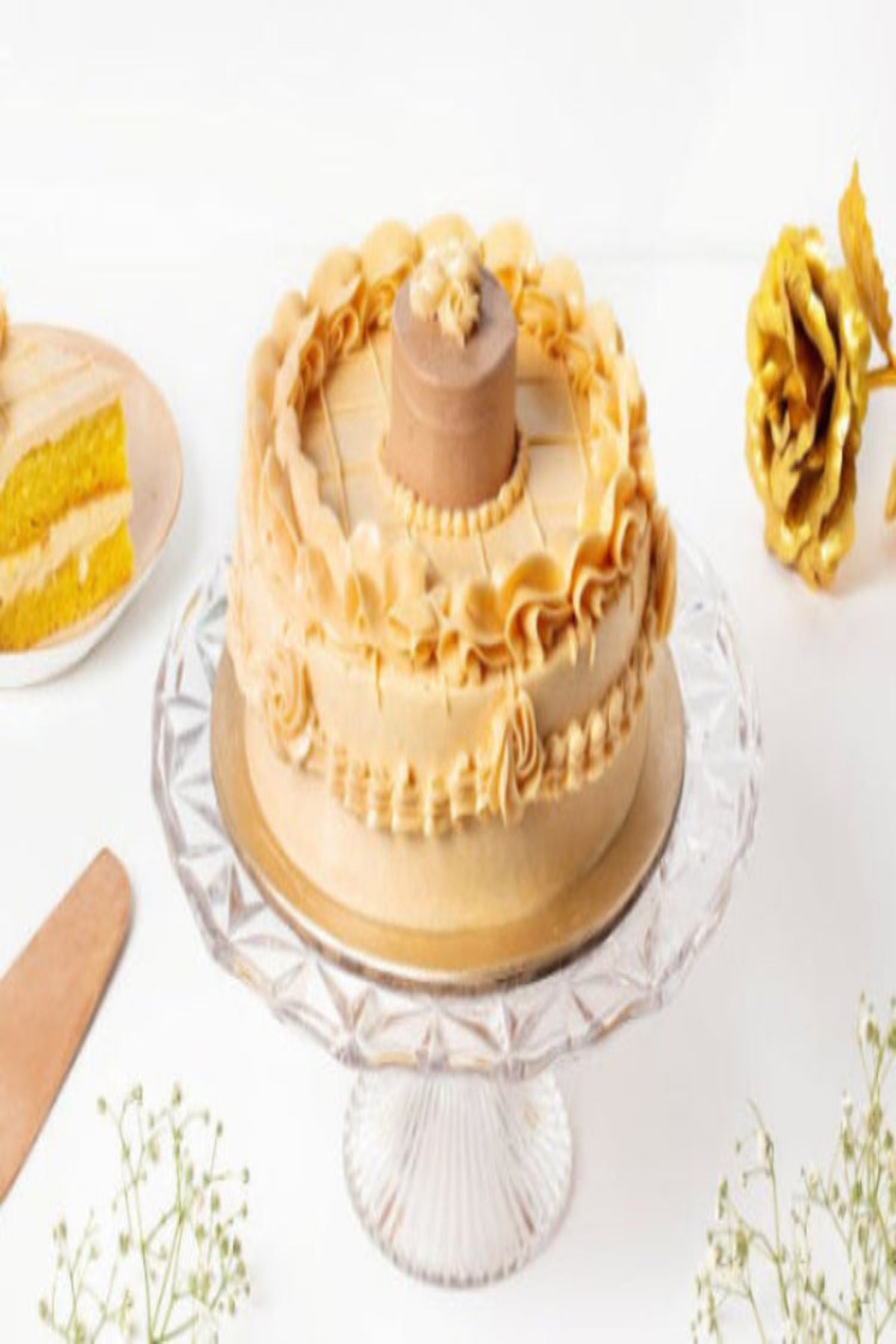 Butterscotch White Chocolate Cake [600 Grams]