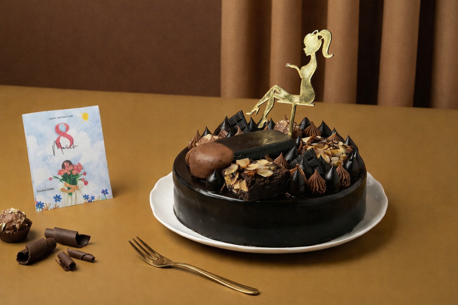 Women's Day Choco Monster Cake [900 Gram]