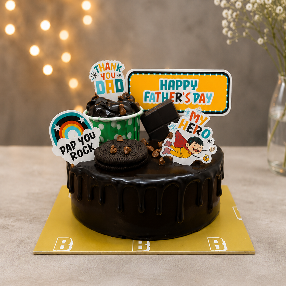 Father's Day Special Triple Threat Cake [500 Grams]