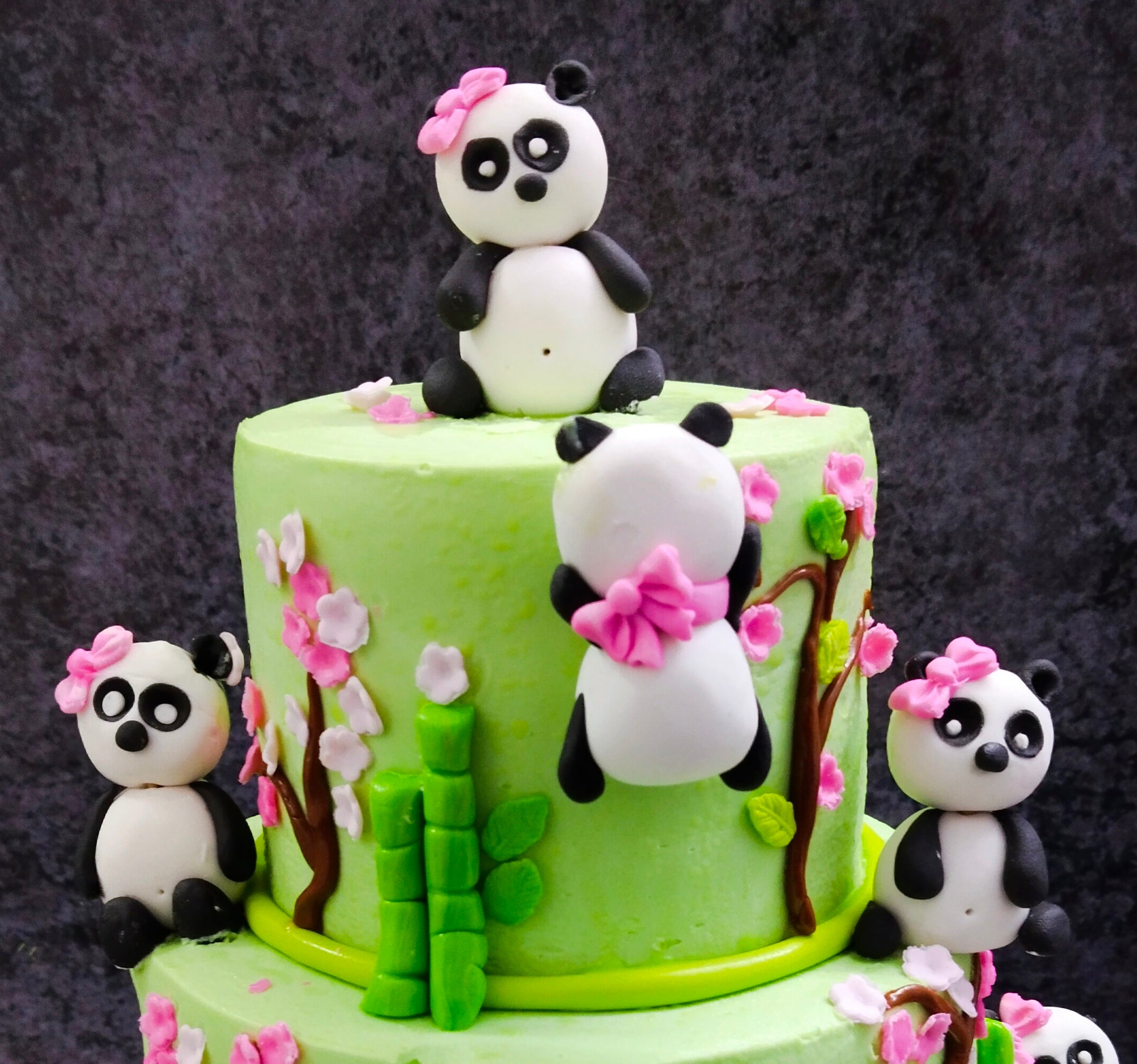Panda With Bamboo Cake- Order Online Panda With Bamboo Cake @ Flavoursguru