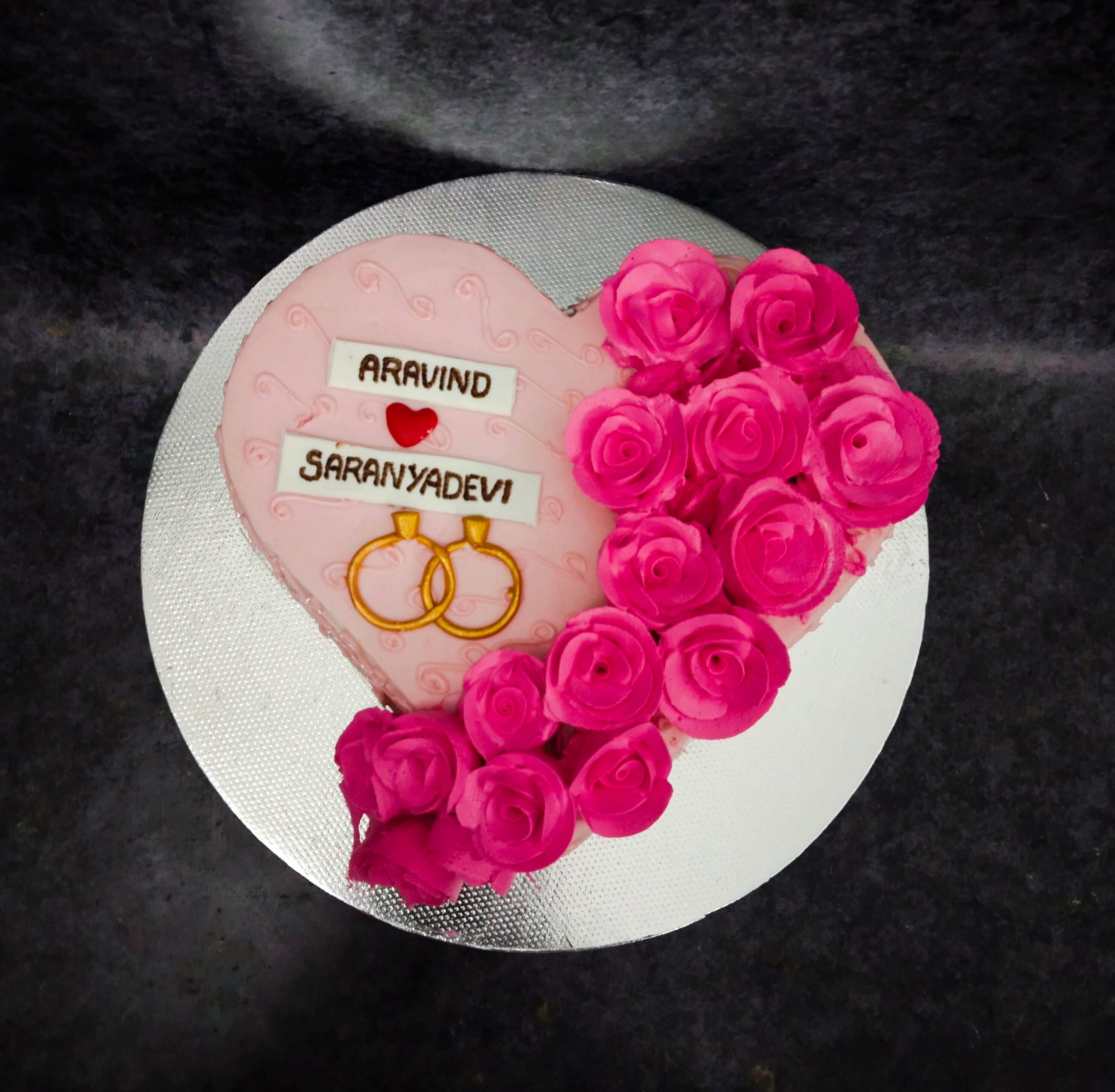 Two Step Engagement Ring Cake Design | Chocolate Cake Design - YouTube