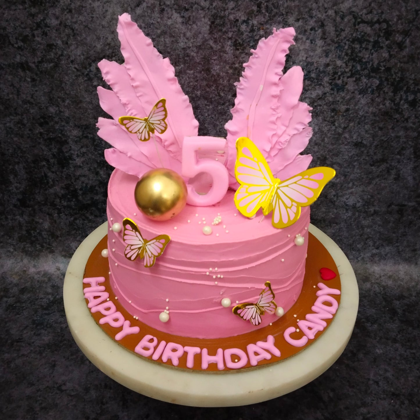 Feather Theme cake