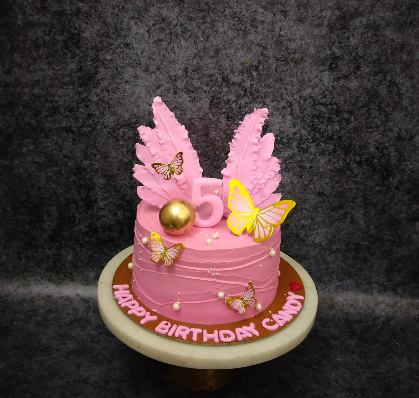 Feather Theme cake