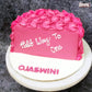 Pink Half Birthday Cake