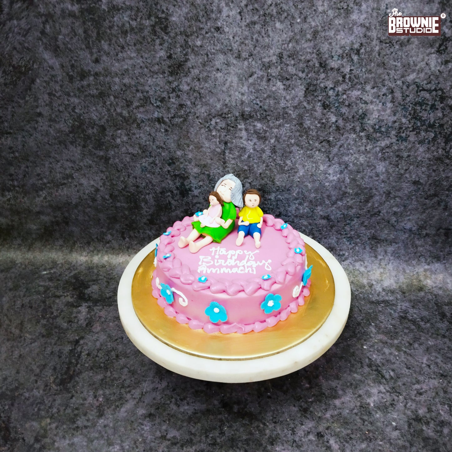 Grand Mother_ Single  Tier_ Theme  Cake