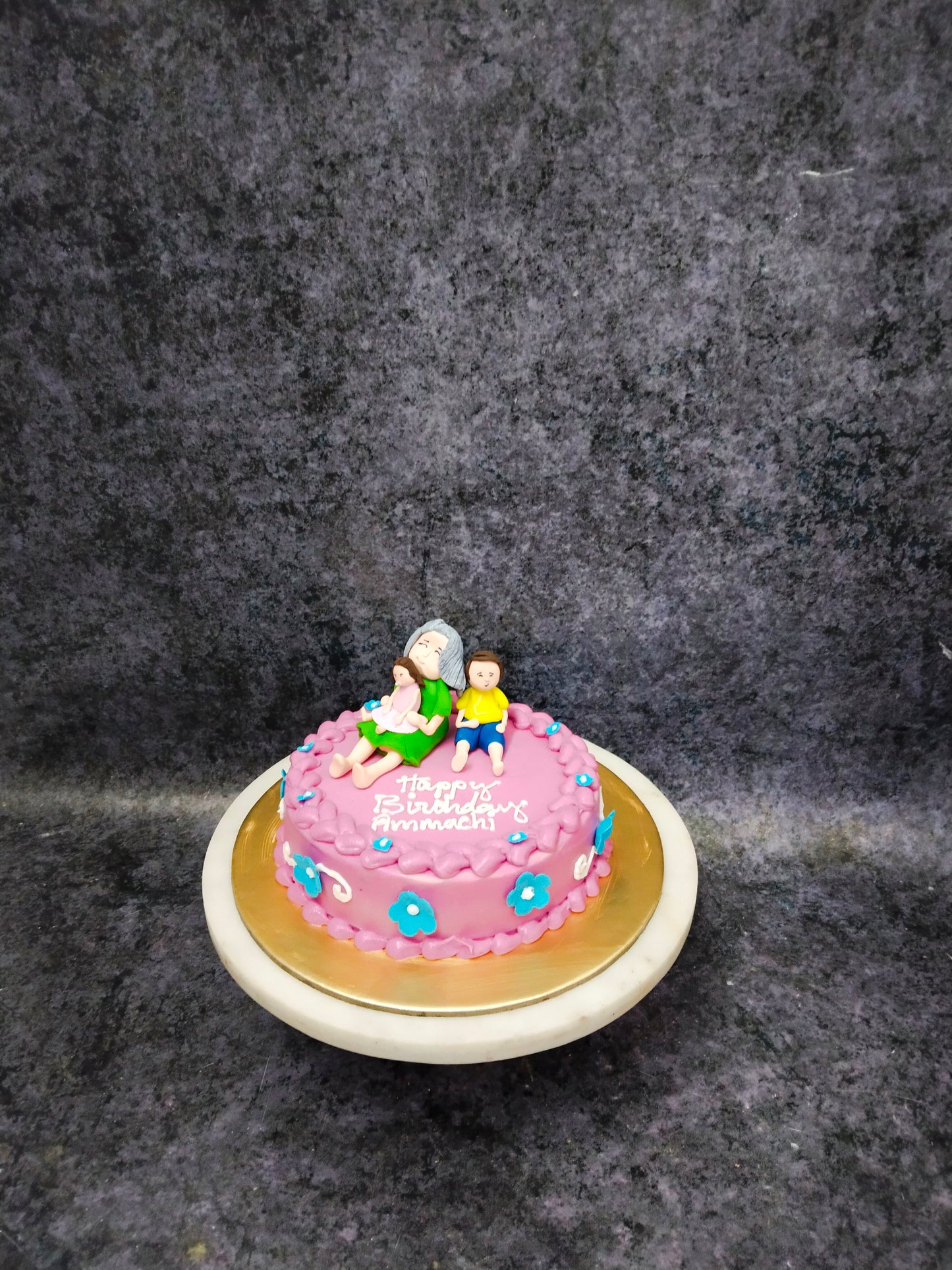 Grand Mother_ Single  Tier_ Theme  Cake