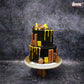 Kit Kat #001_Two Ter_Golden chocolate _Theme cake
