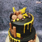 Kit Kat #001_Two Ter_Golden chocolate _Theme cake