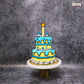 Simple Design_ Two Tier_ Flat Cake