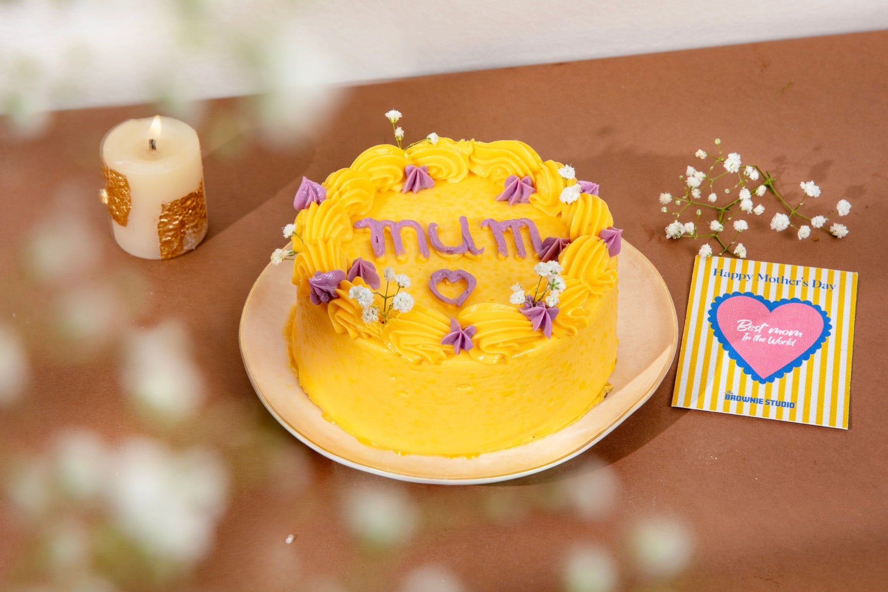 Mothers Day Mum Yellow Bento Cake