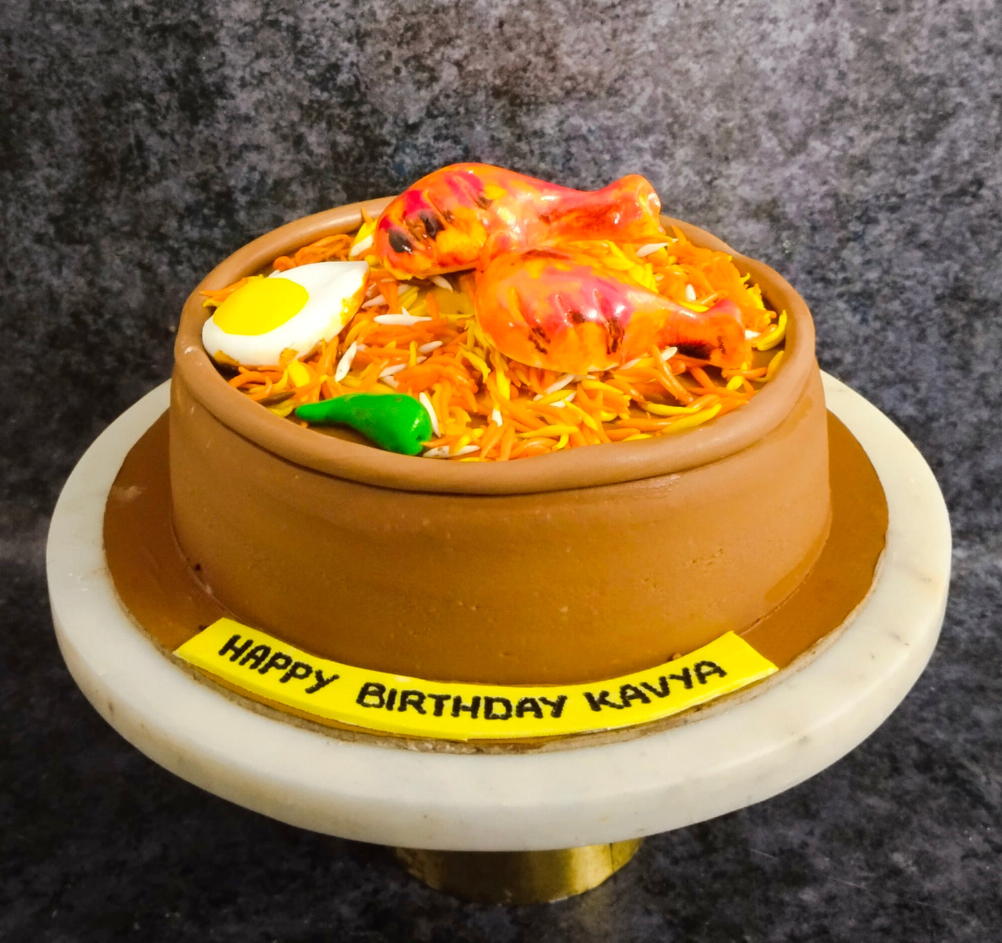 Biryani Theme Cake