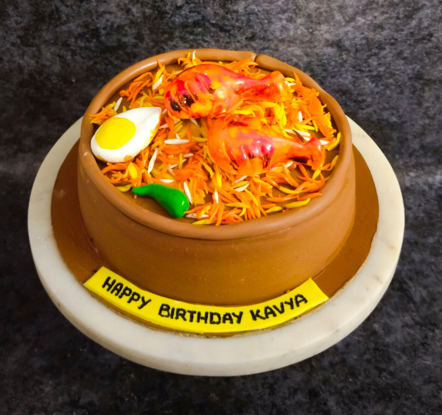 Biryani Theme Cake