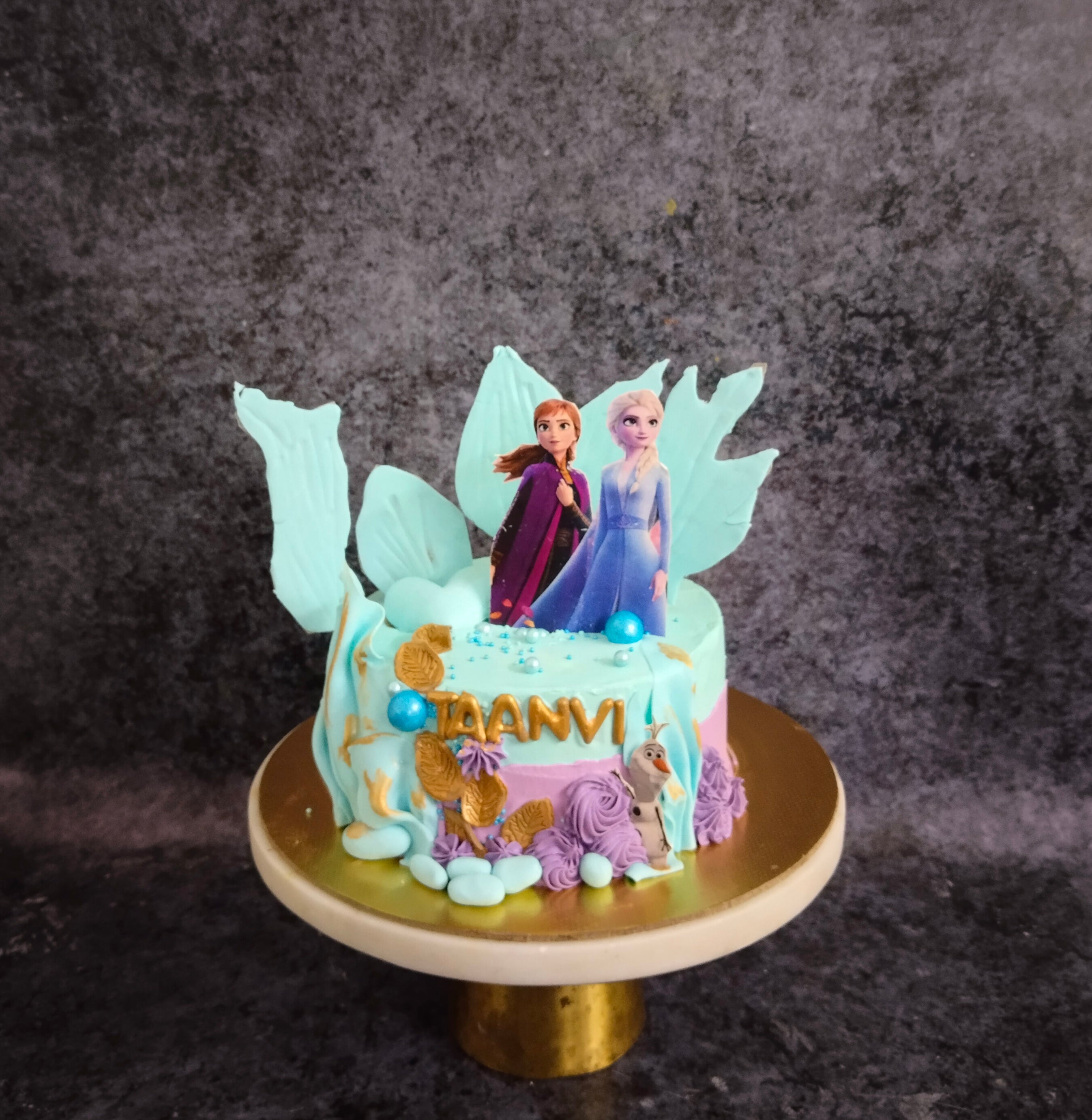 2-Tier Frozen Theme Cake – Cakes All The Way