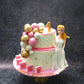 Barbie doll 2 tier cake #1000