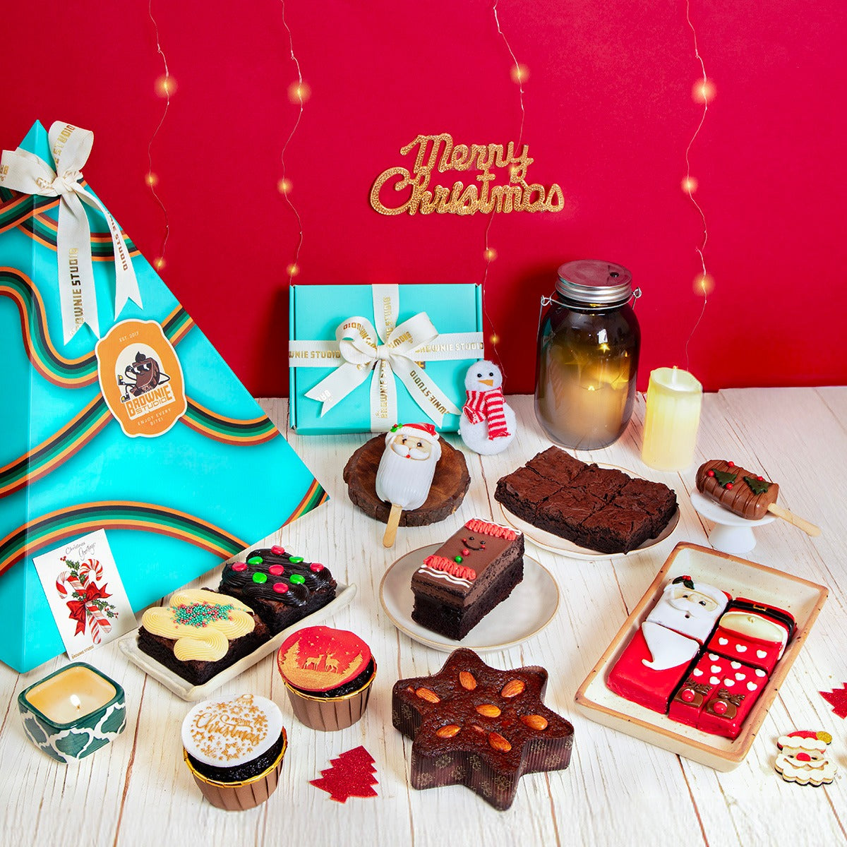 Luxury Triangle Christmas Hamper Box