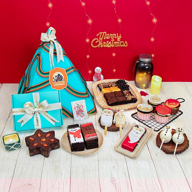Indulgent Triangle Christmas Hamper Box