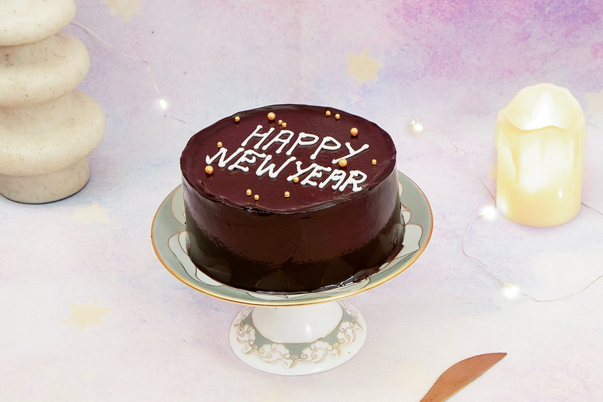 Eggless Chocolate New Year Bento Cake (300g)