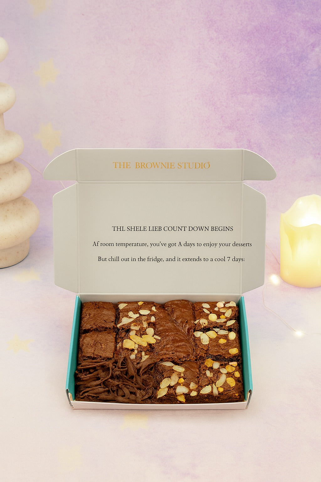 Eggless Assorted Brownie Box - 12 pcs