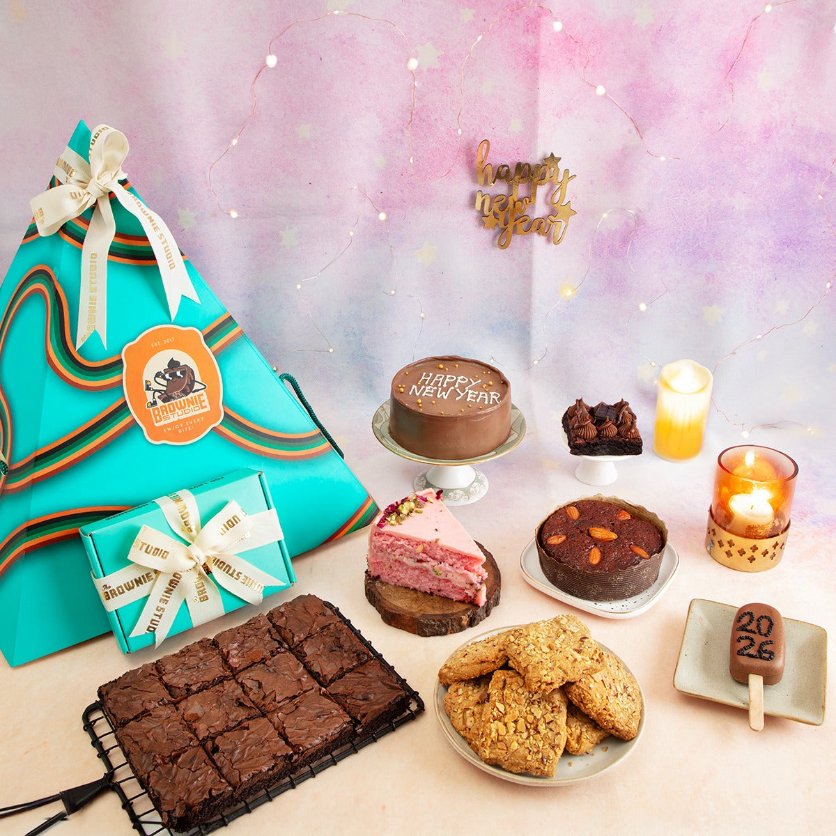 Indulgent Triangle New Year Hamper Box