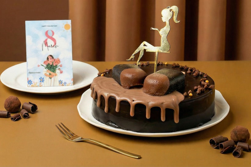 Women's Day Chocobar Truffle Cake [600 Gram]