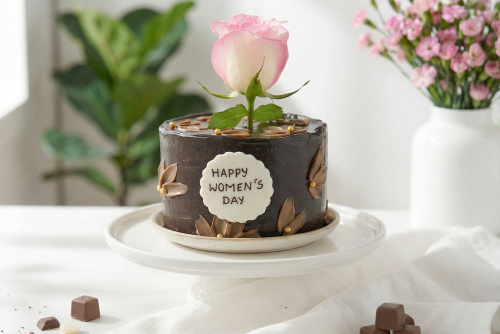 Women's Day Flower Chocolate Bento cake [300 G]