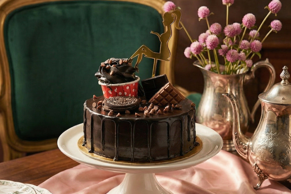 Women's Day Triple Threat Chocolate Truffle Cake [500 Gram]