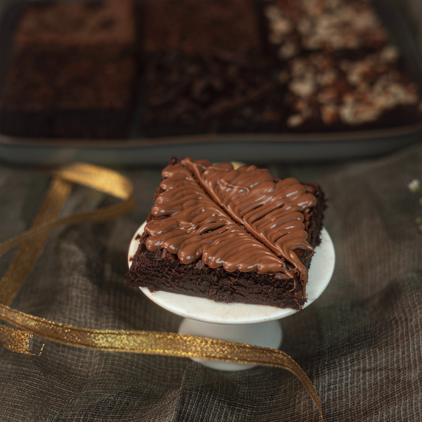 Eggless Incredible Nutella Brownie (1 Pc)