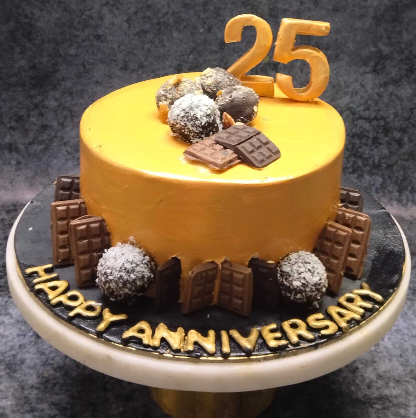 Golden Anniversary Theme cake #1121