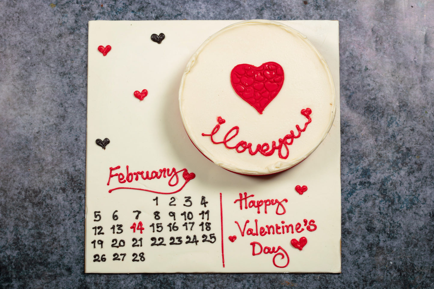 Valentine Calender Cake